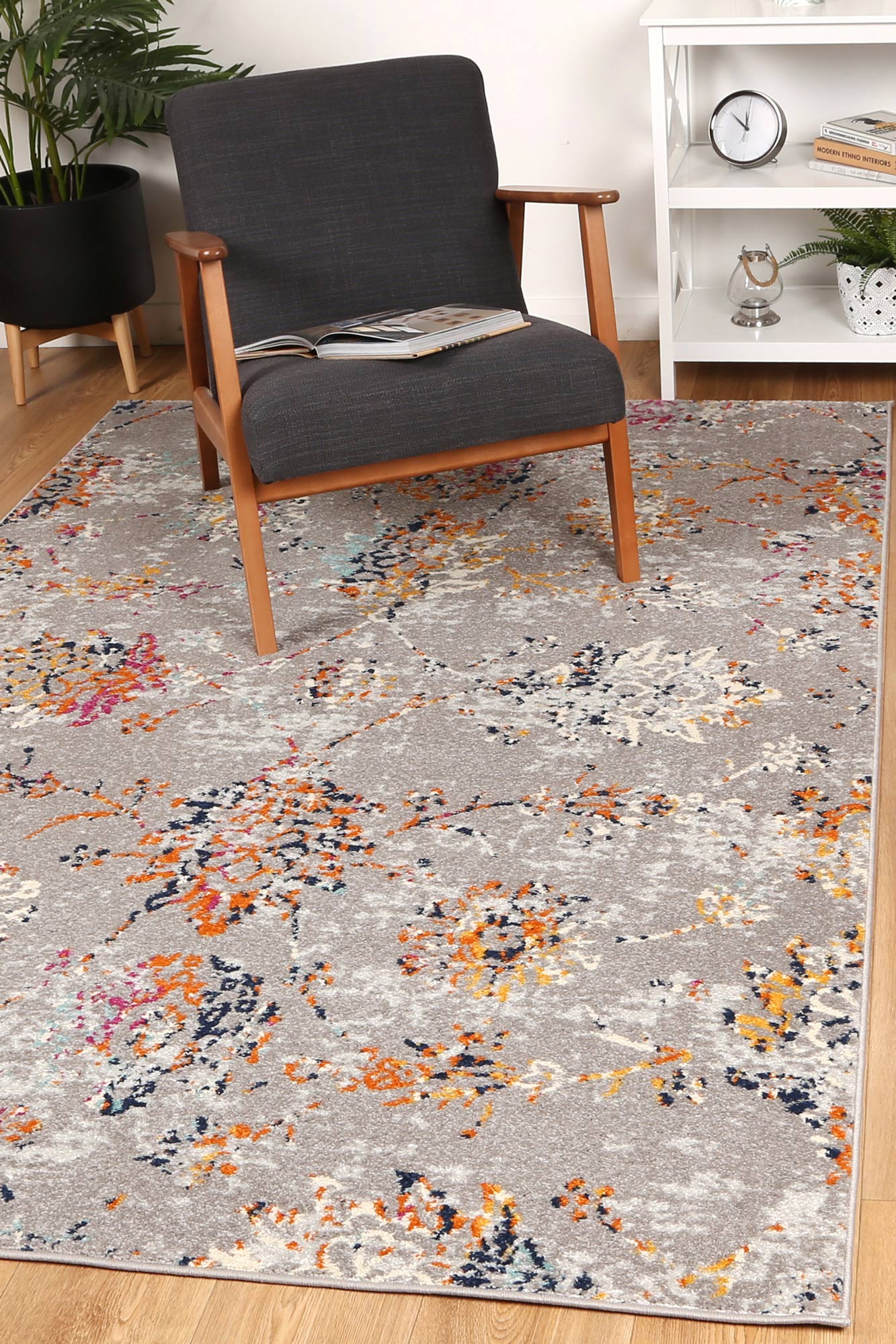 Palermo Plumeria Floral Rug - Floorsome - Rug - SICI16001 - Rug