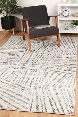 Palermo Vallo Grey Blue Rug - Floorsome - Rug