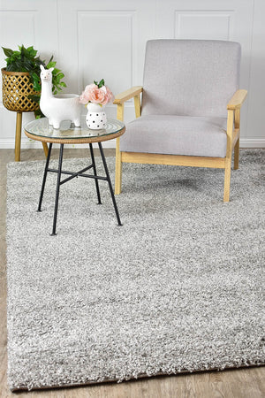 Palma Light Grey Rug - Floorsome - SHAGGY