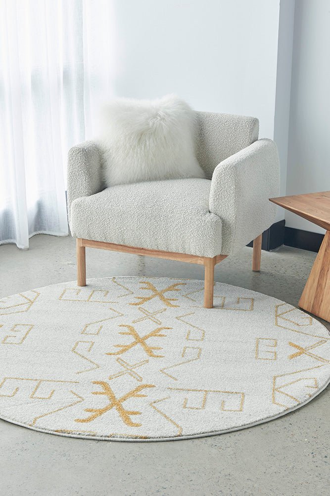 Paradise Cala Gold Round - Floorsome - Paradise Collection - PDS - CALA - GOLD - 150X150 - Paradise Collection