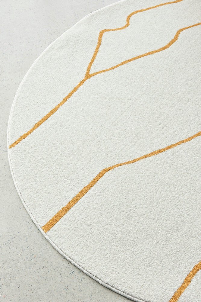 Paradise Ivy Gold Round - Floorsome - Paradise Collection - PDS - IVY - GOLD - 150X150 - Paradise Collection