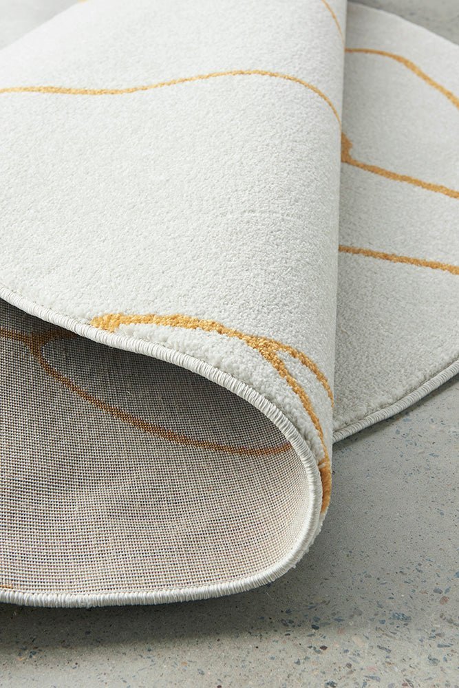 Paradise Ivy Gold Round - Floorsome - Paradise Collection - PDS - IVY - GOLD - 150X150 - Paradise Collection