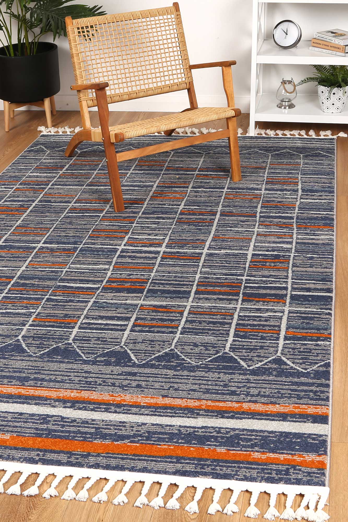 Pasto Ramos Blue Rug - Floorsome - Rug - INCA80305 - Rug