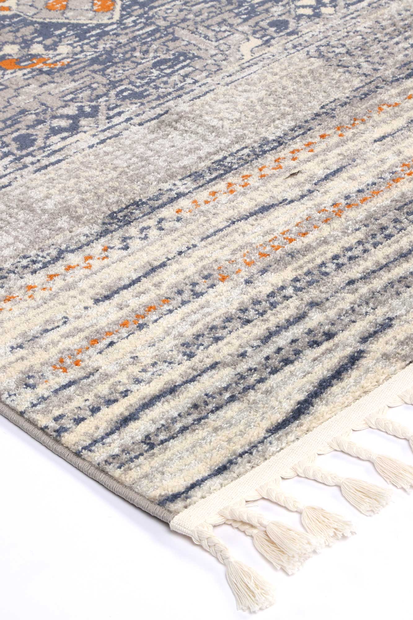Pasto Rojas Blue/Grey Rug - Floorsome - Rug - INCA80304 - Rug