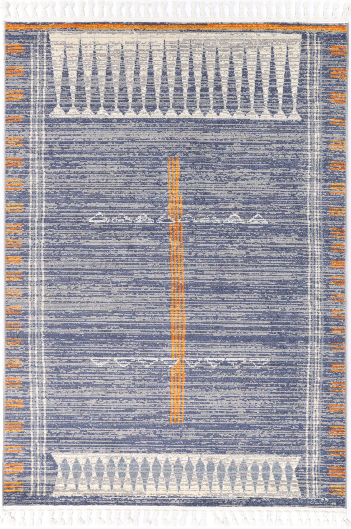 Pasto Tribal Blue Rug - Floorsome - Rug - INCA80302 - Rug