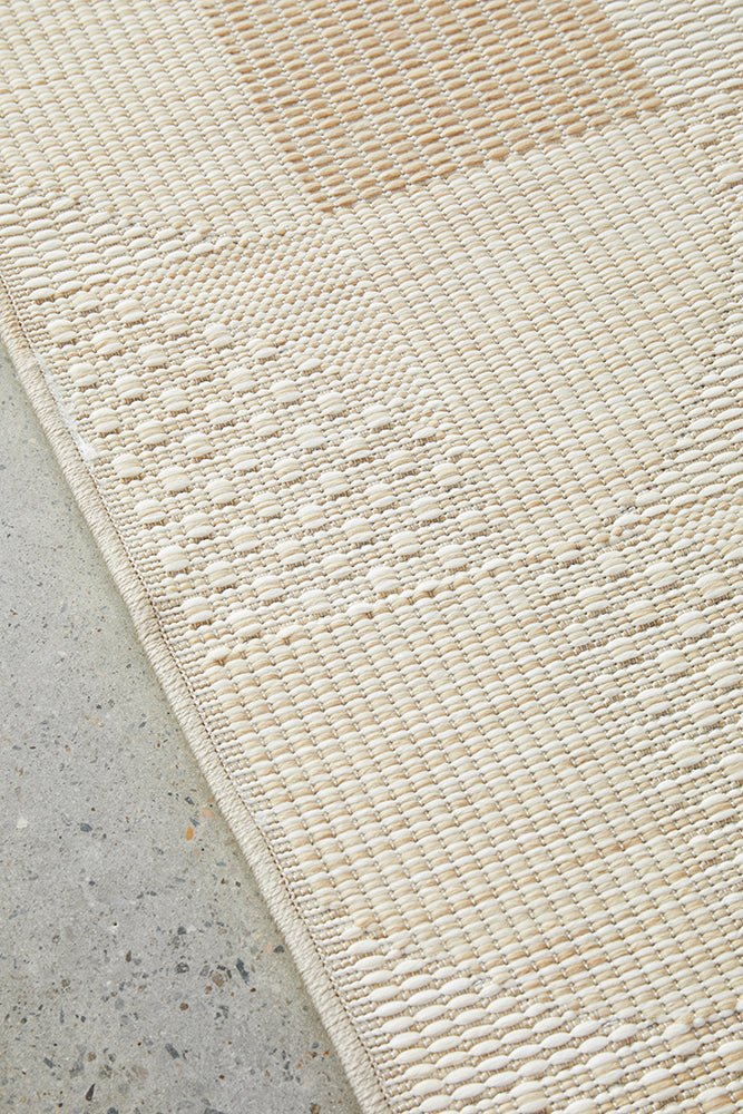 Patio Selin Natural Runner Rug - Floorsome - Patio Collection