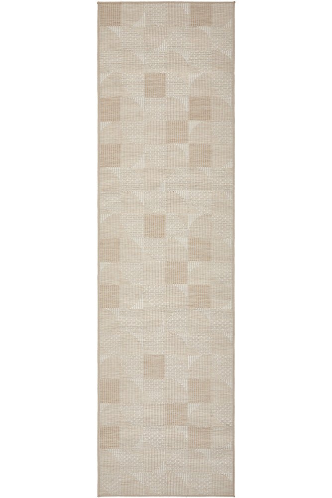 Patio Selin Natural Runner Rug - Floorsome