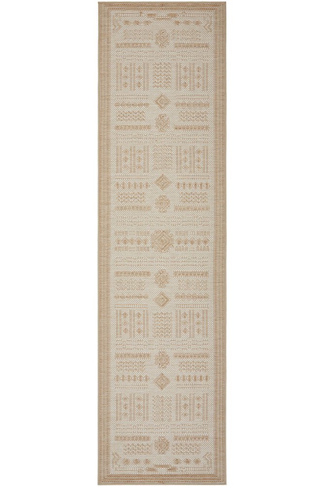 Patio Ziggy Natural Runner Rug - Floorsome