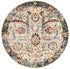 Peacock Ivory Transitional Round Rug - Floorsome - Modern - EVO - 255 - IVO - 150X150 - Modern
