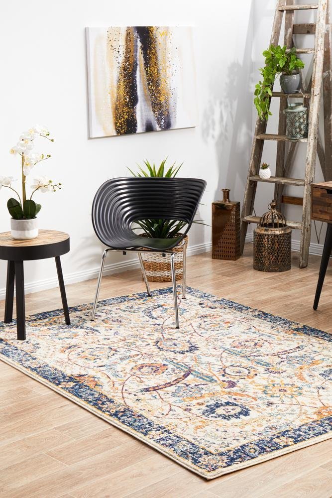 Peacock Ivory Transitional Rug - Floorsome - Modern - EVO - 255 - IVO - 230X160 - Modern