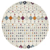 Peggy Tribal Morrocan Style Multi Round Rug - Floorsome - Modern - MIR - 356 - MUL - 150X150 - Modern
