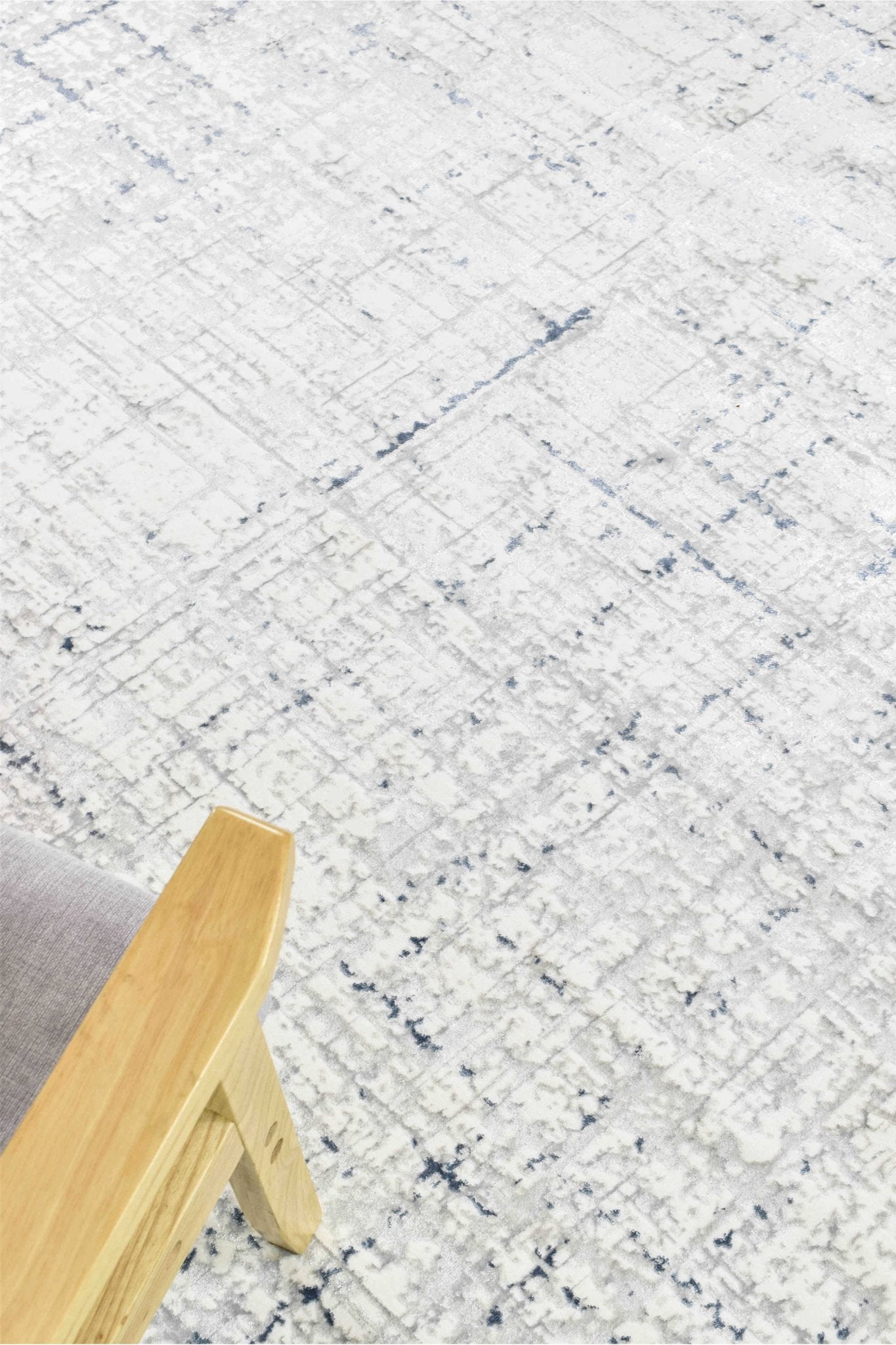 Phoenix 25406A Tiger White Rug - Floorsome - INDOOR/OUTDOOR - ARORA - 25406A - BLUE - CREAM - 80X300 - INDOOR/OUTDOOR