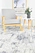Phoenix 27084A White Belle Rug - Floorsome - INDOOR/OUTDOOR - ARORA - 27084A - BLUE - CREAM - 80X300 - INDOOR/OUTDOOR