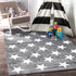 Piccolo Charcoal and White Stars Kids Rug - Floorsome - Kids - PICC1201592795 - Kids