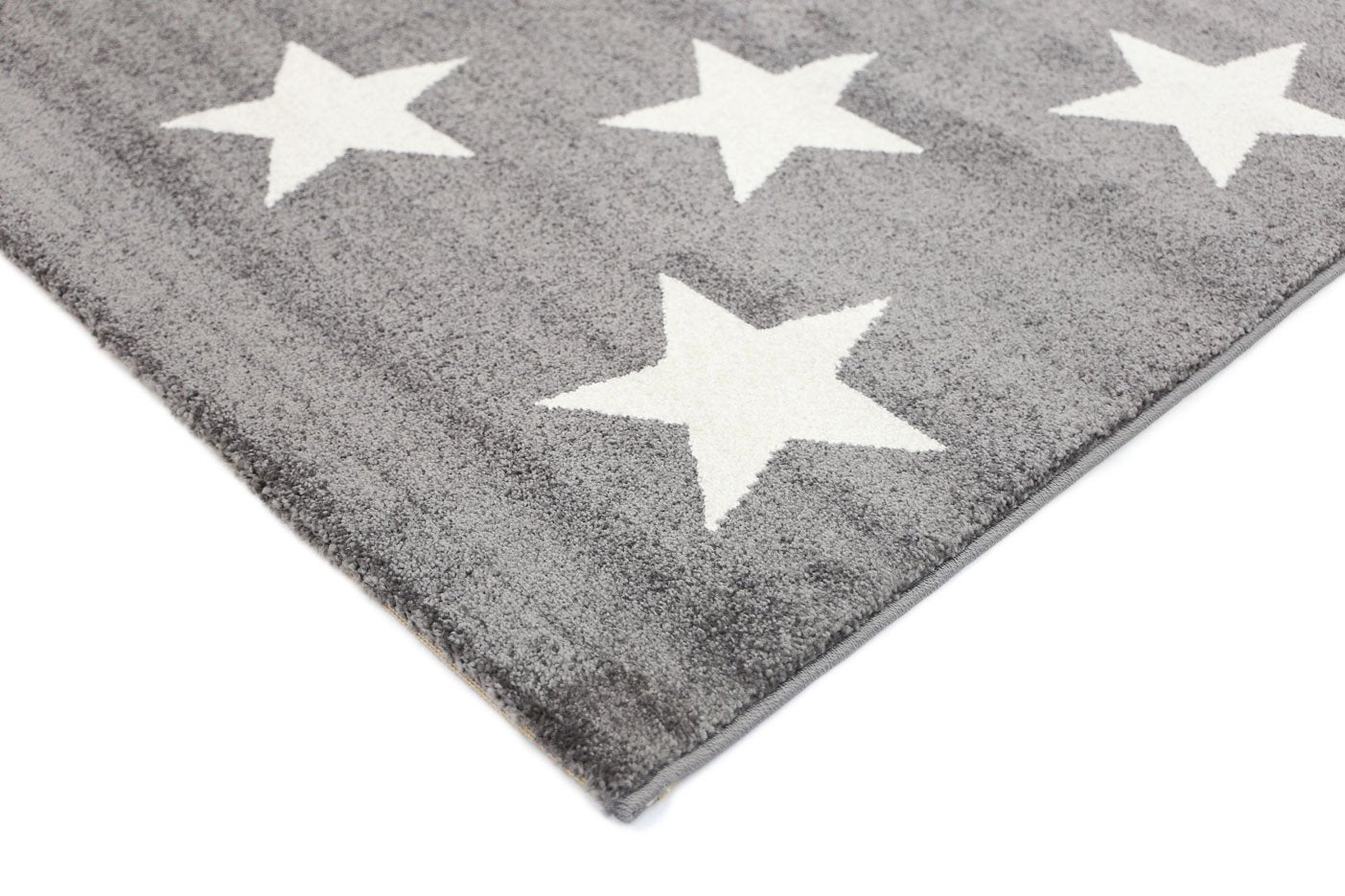 Piccolo Charcoal and White Stars Kids Rug - Floorsome - Kids - PICC1201592795 - Kids