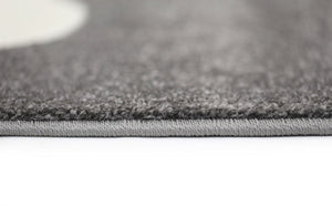 Piccolo Dark Grey and White Cloud Kids Rug - Floorsome - Kids