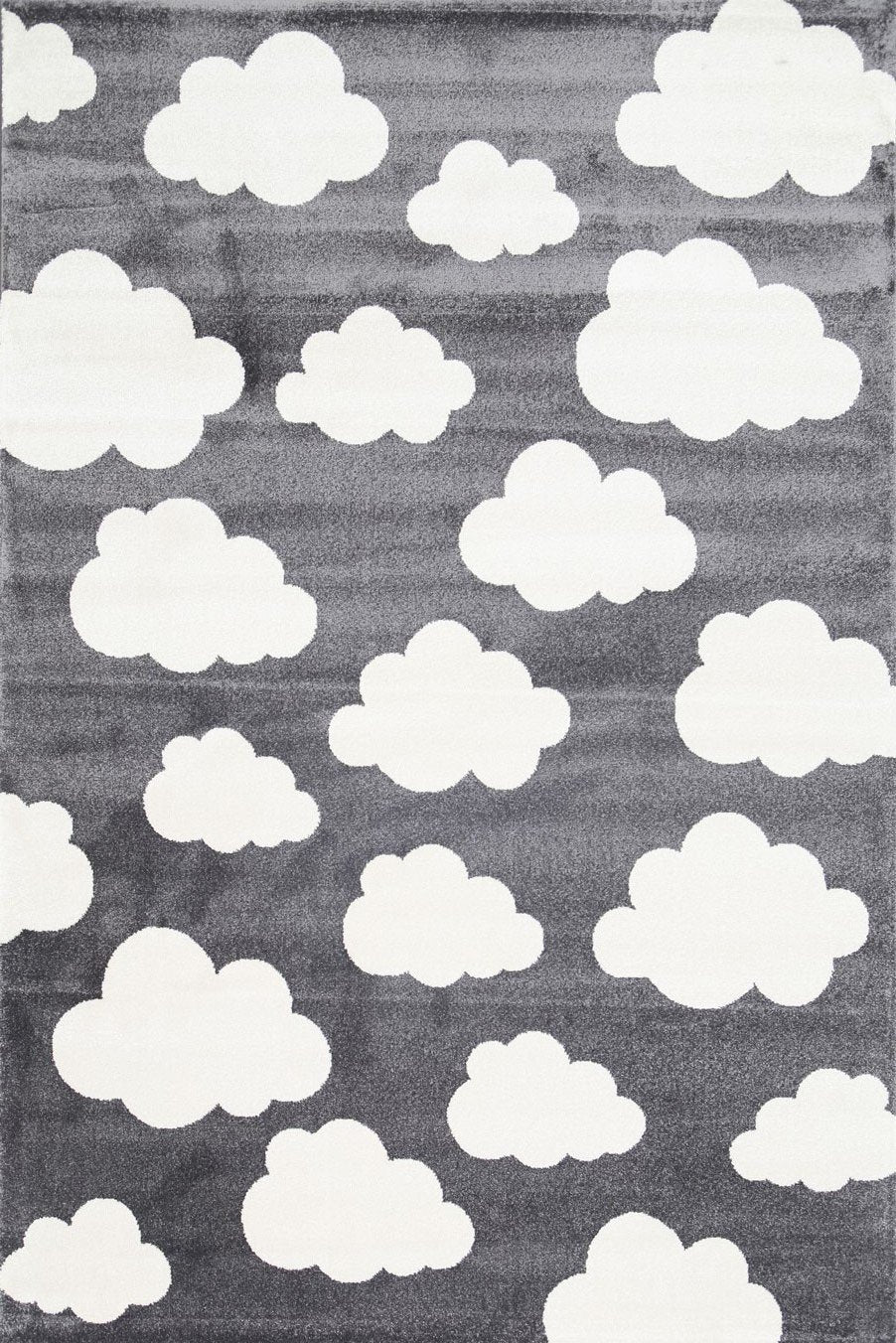 Piccolo Dark Grey and White Cloud Kids Rug - Floorsome - Kids - PICC1201592495 - Kids