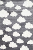 Piccolo Dark Grey and White Cloud Kids Rug - Floorsome - Kids - PICC1201592495 - Kids