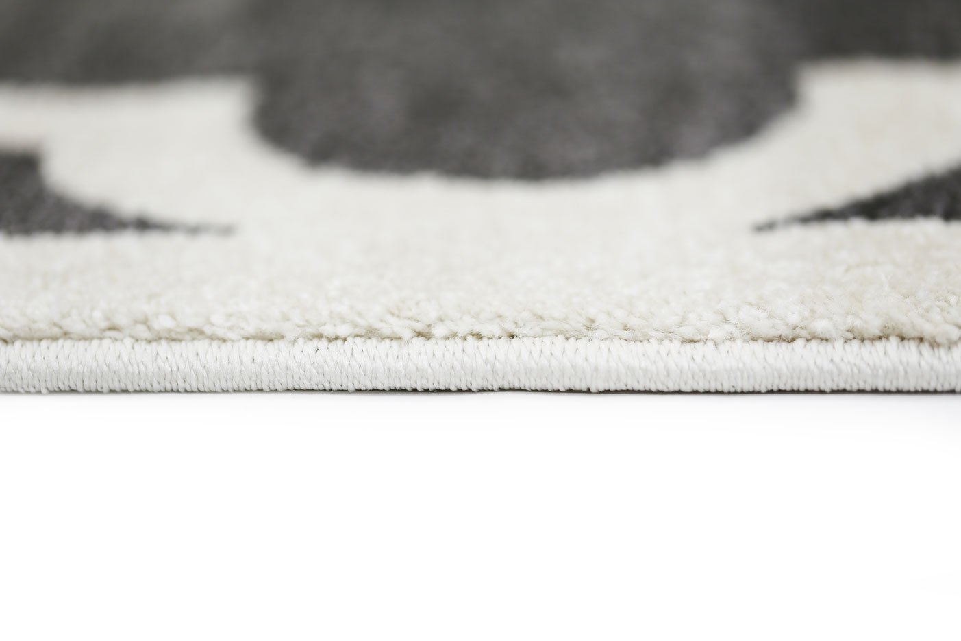 Piccolo Grey and White Lattice Pattern Kids Rug - Floorsome - Kids - PICC1202051895 - Kids