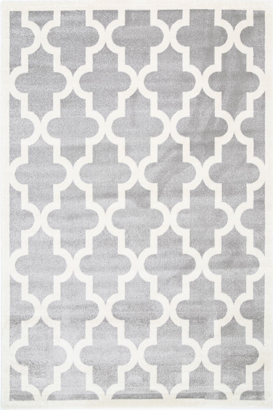 Piccolo Light Grey and White Lattice Pattern Kids Rug - Floorsome - Kids - PICC1202051896 - Kids