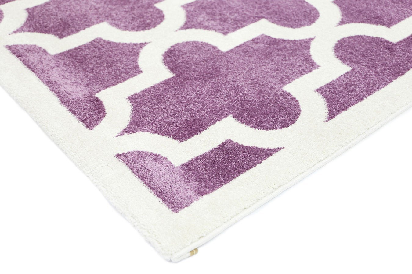 Piccolo Violet Pink and White Lattice Pattern Kids Rug - Floorsome - Kids - PICC12020518655 - Kids