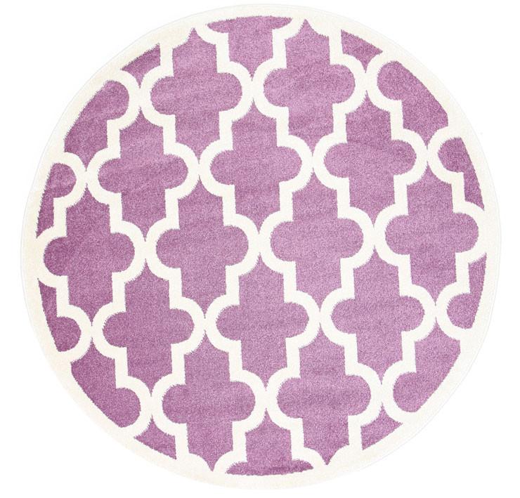 Piccolo Violet Pink and White Lattice Pattern Kids Rug - Floorsome - Kids - PICC12020518655 - Kids