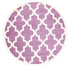 Piccolo Violet Pink and White Lattice Pattern Kids Rug - Floorsome - Kids - PICC12020518655 - Kids