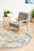 Poppy Multi Transitional Round Rug - Floorsome - Modern - EVO - 266 - MULT - 150X150 - Modern