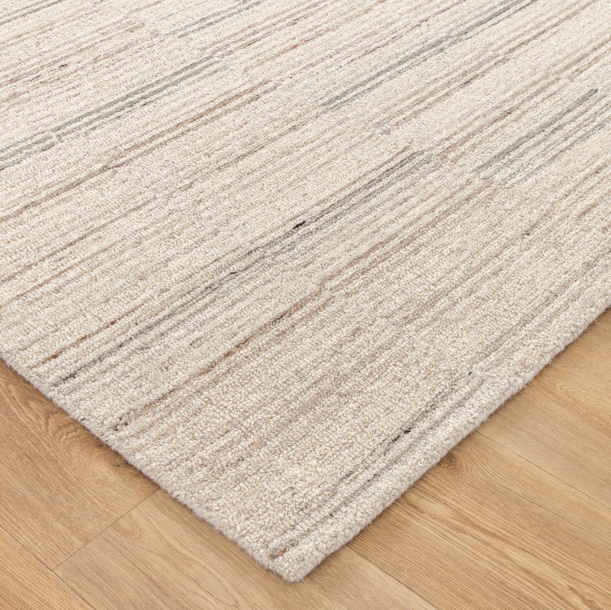 Praia Lines Natural Wool Rug - Floorsome - Area Rug - PRAI160LINA - Area Rug