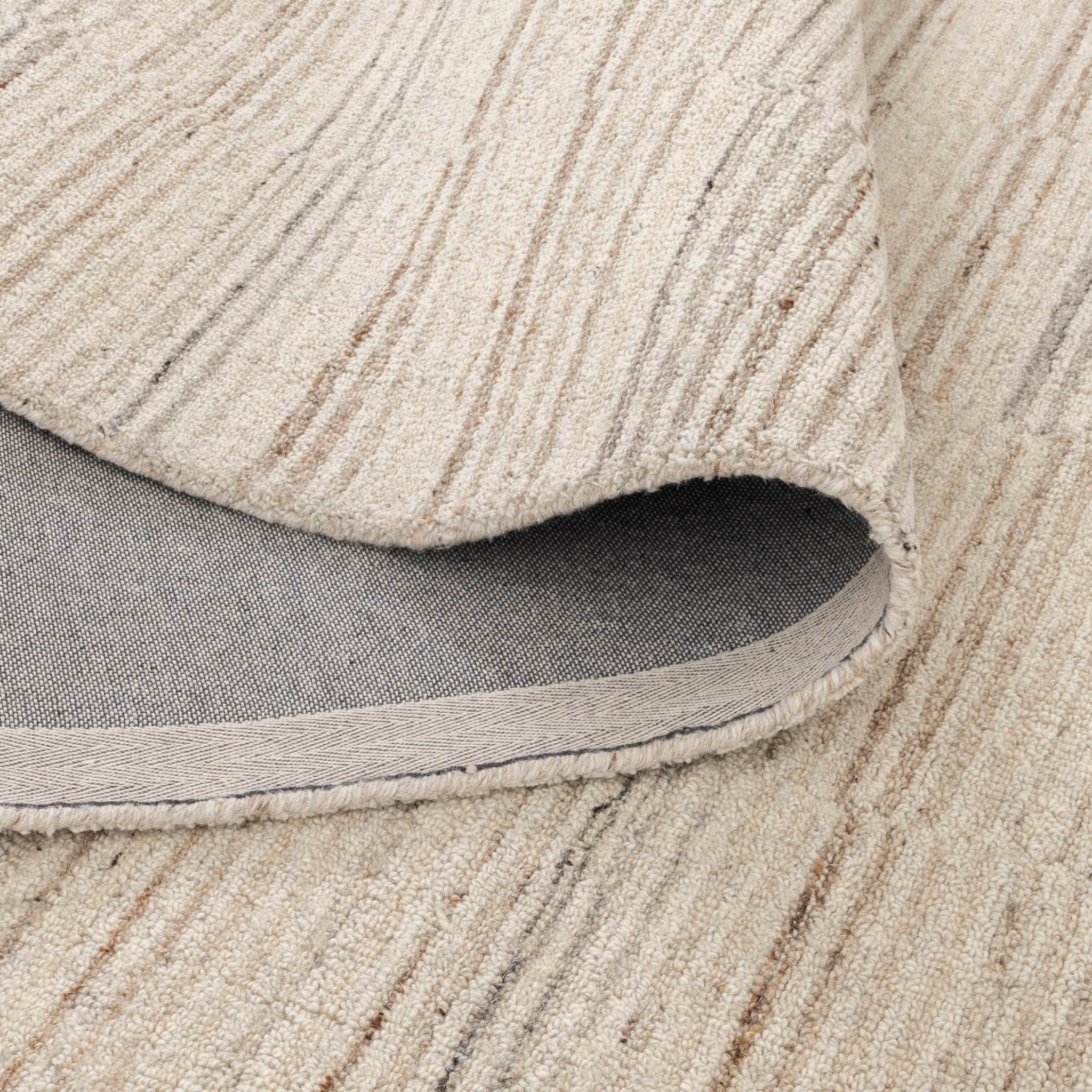 Praia Lines Natural Wool Rug - Floorsome - Area Rug - PRAI160LINA - Area Rug