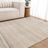 Praia Multi Stripe Beige Grey Wool Rug - Floorsome - Area Rug - PRAI160STIG - Area Rug