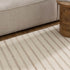 Praia Stripes Ivory Beige Wool Rug - Floorsome - Area Rug - PRAI160STIB - Area Rug