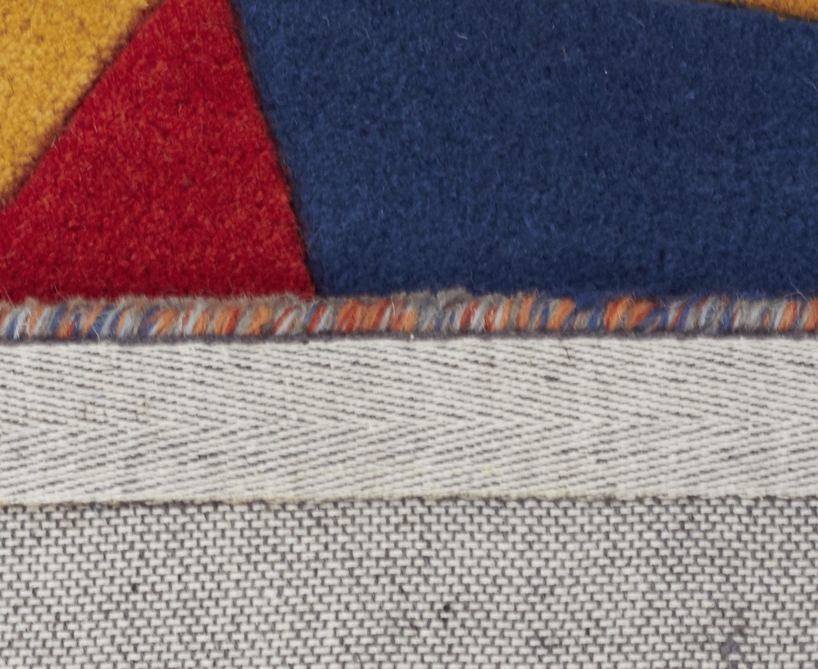 Prism Designer Wool Runner Rug Rust Blue Navy - Floorsome - Modern - MTX - 905 - MUL - 300X80 - Modern