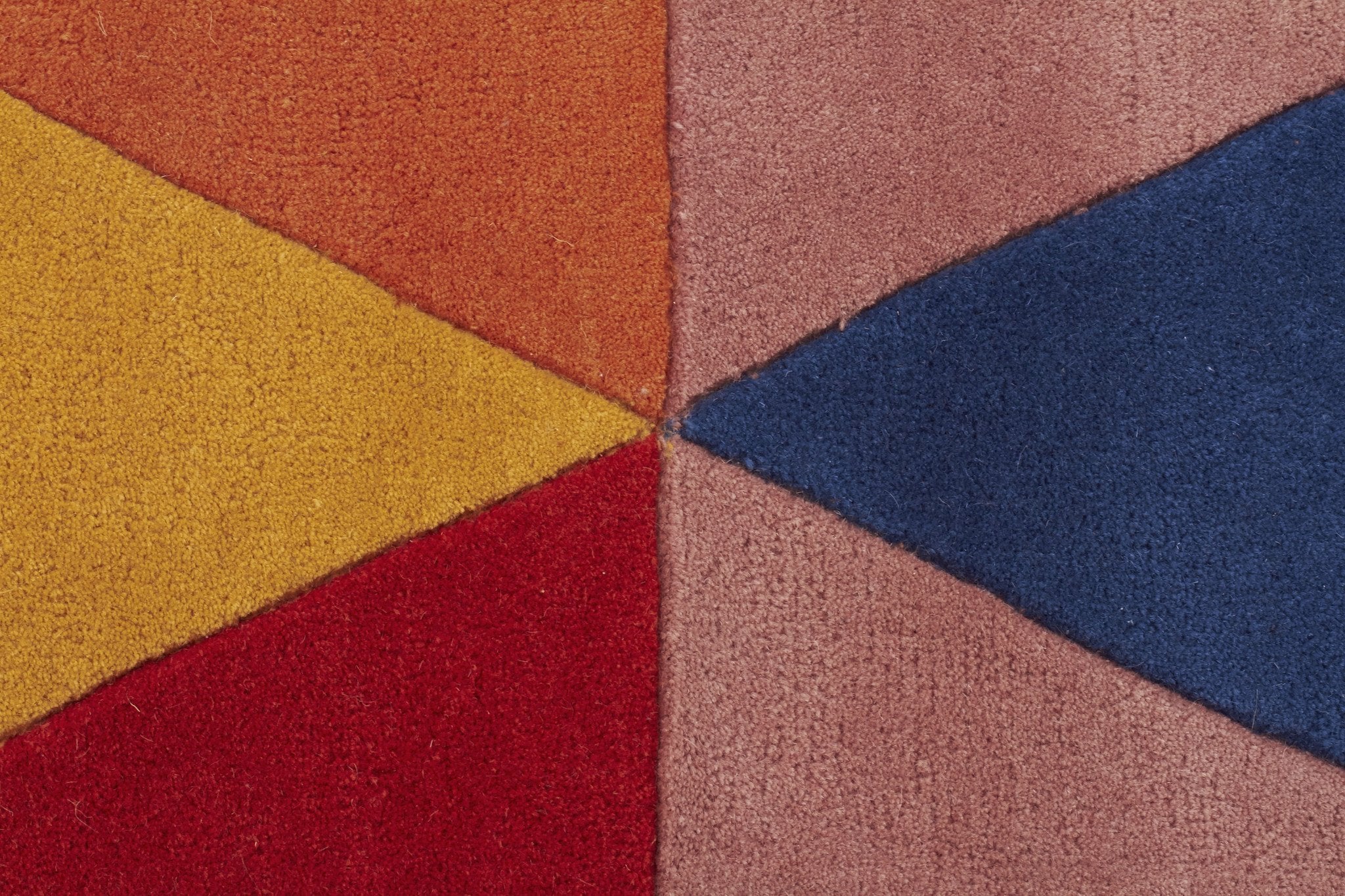 Prism Designer Wool Runner Rug Rust Blue Navy - Floorsome - Modern - MTX - 905 - MUL - 300X80 - Modern
