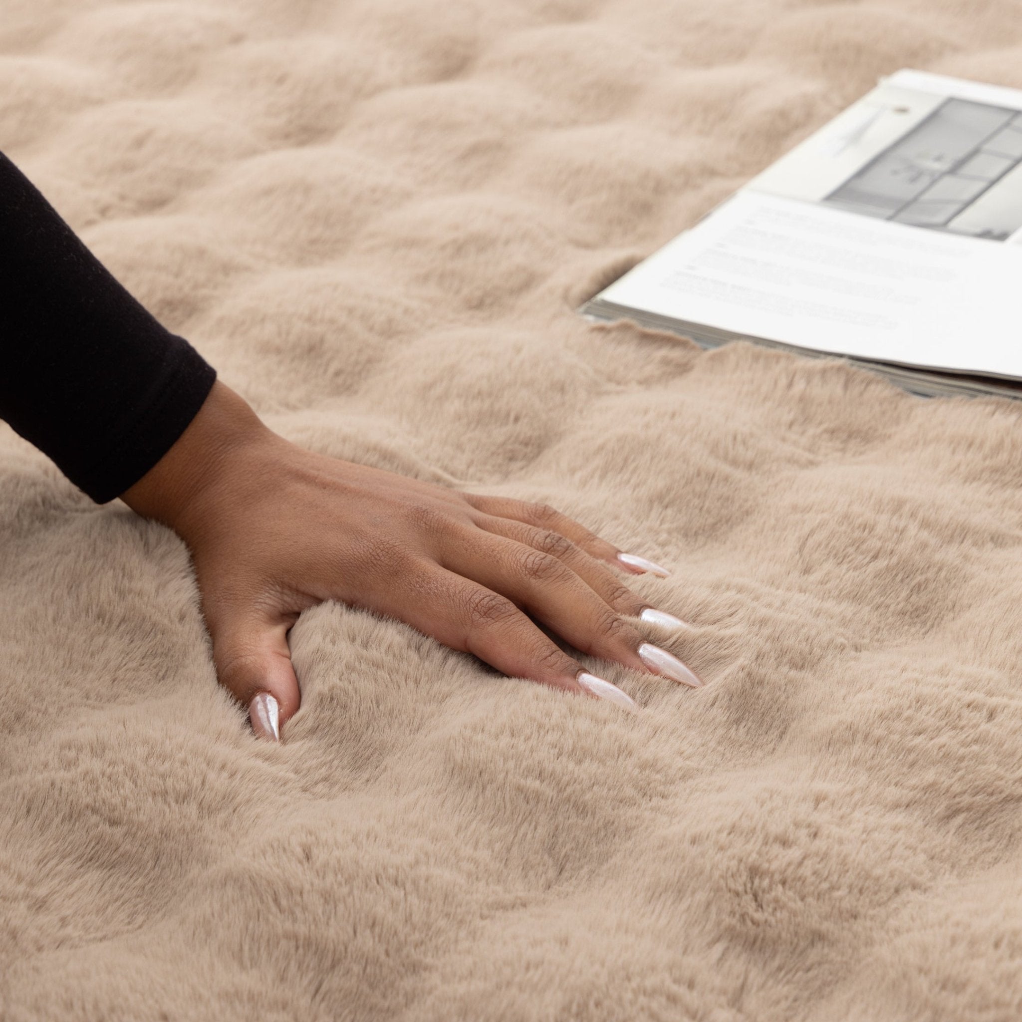 Purity Washable Rug Dark Beige - Floorsome - Area Rug - PURI150DBEI - Area Rug
