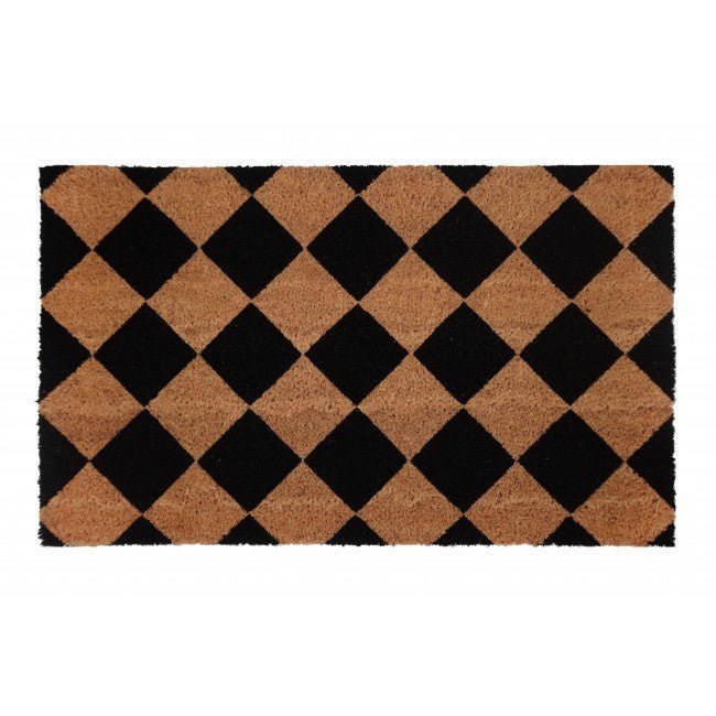 PVC Backed Coir Door Mat - Diamond 75x45cm - Floorsome - Door Mat - DMDIAMOND004575 - Door Mat