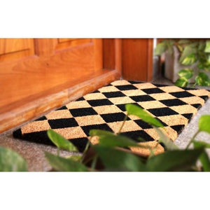 PVC Backed Coir Door Mat - Diamond 90x60cm - Floorsome - Door Mat