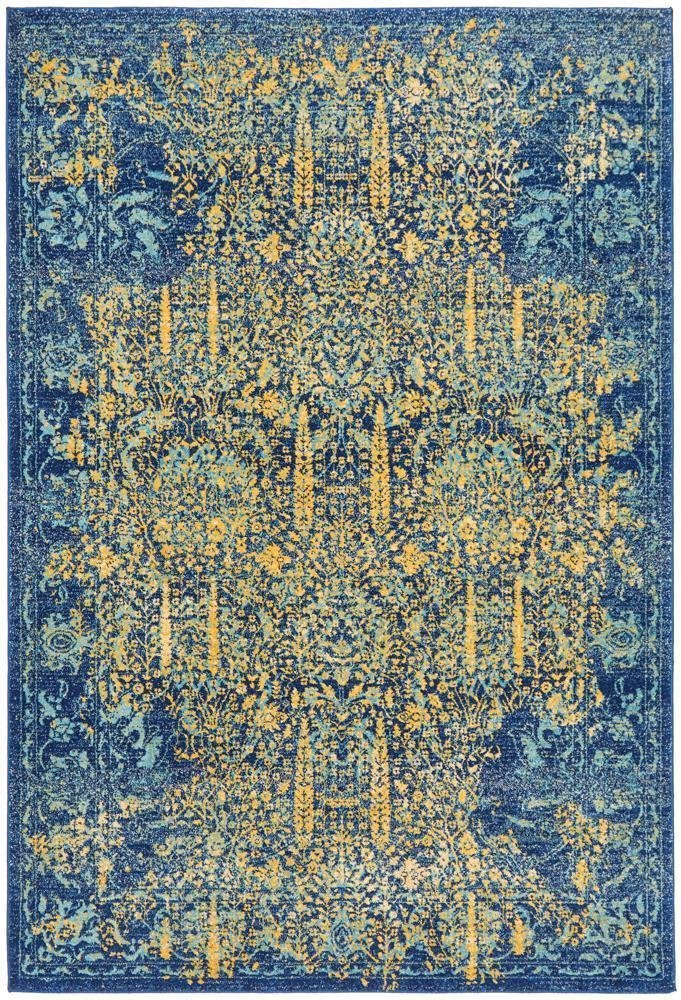 Radiance 411 Royal Blue Rug - Floorsome - Radiance Collection - RAD - 411 - ROYL - 230X160 - Radiance Collection