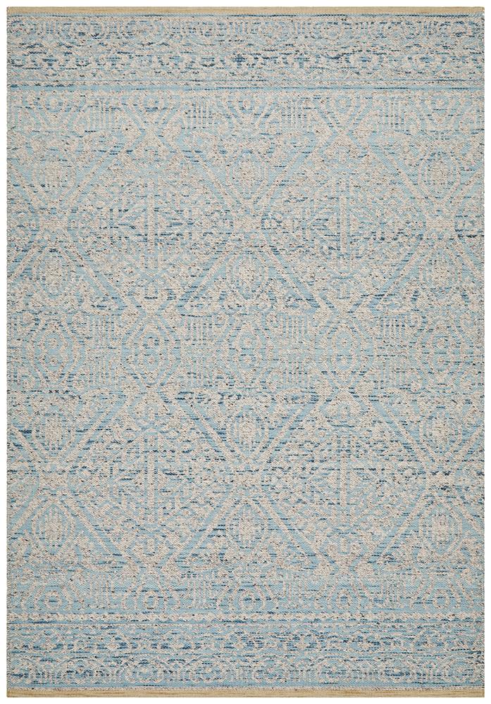 Relic Hunter Blue Grey Rug - Floorsome - MODERN - REL - 170 - SKY - 225X155 - MODERN