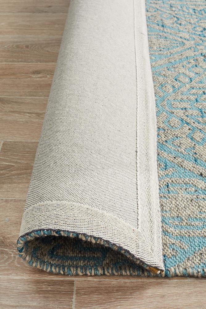 Relic Hunter Blue Grey Rug - Floorsome - MODERN - REL - 170 - SKY - 225X155 - MODERN