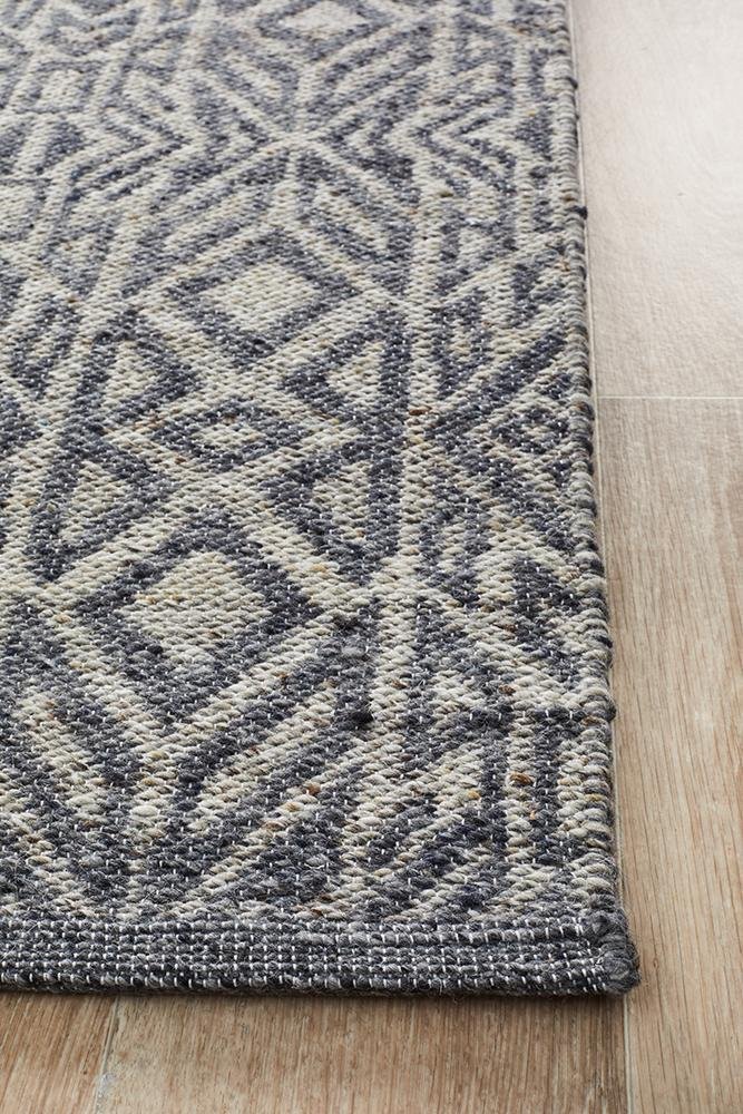 Relic Sammy Graphite Cobolt Rug - Floorsome - MODERN - REL - 150 - GRPH - 225X155 - MODERN