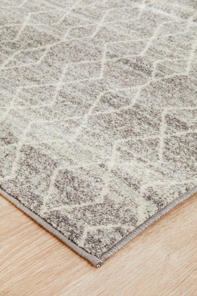 Remy Silver Transitional Runner Rug - Floorsome - Modern - EVO - 257 - SIL - 300X80 - Modern