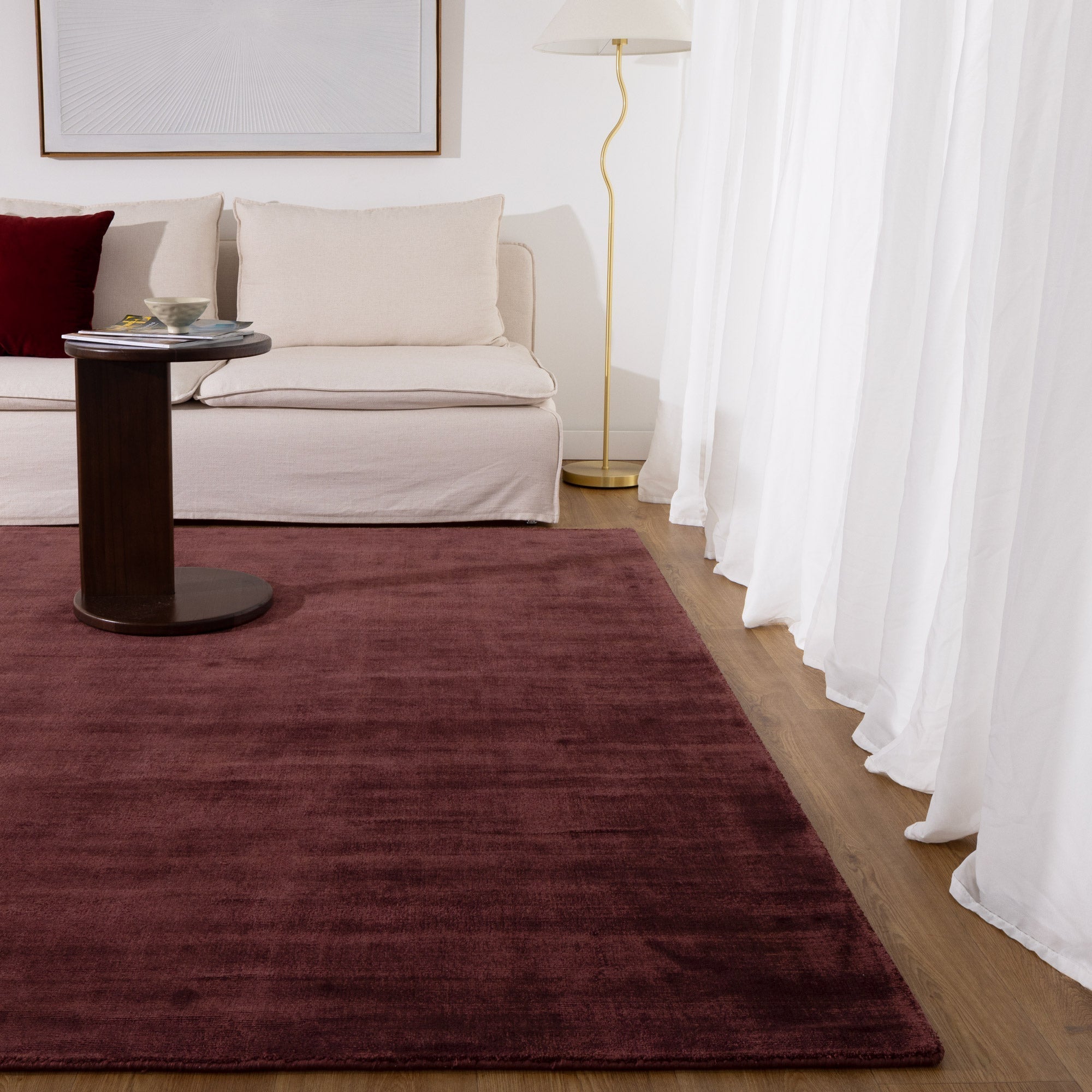 Reverie Chocolate Cherry Rug - Floorsome - Area Rug - REVE160CHOC - Area Rug