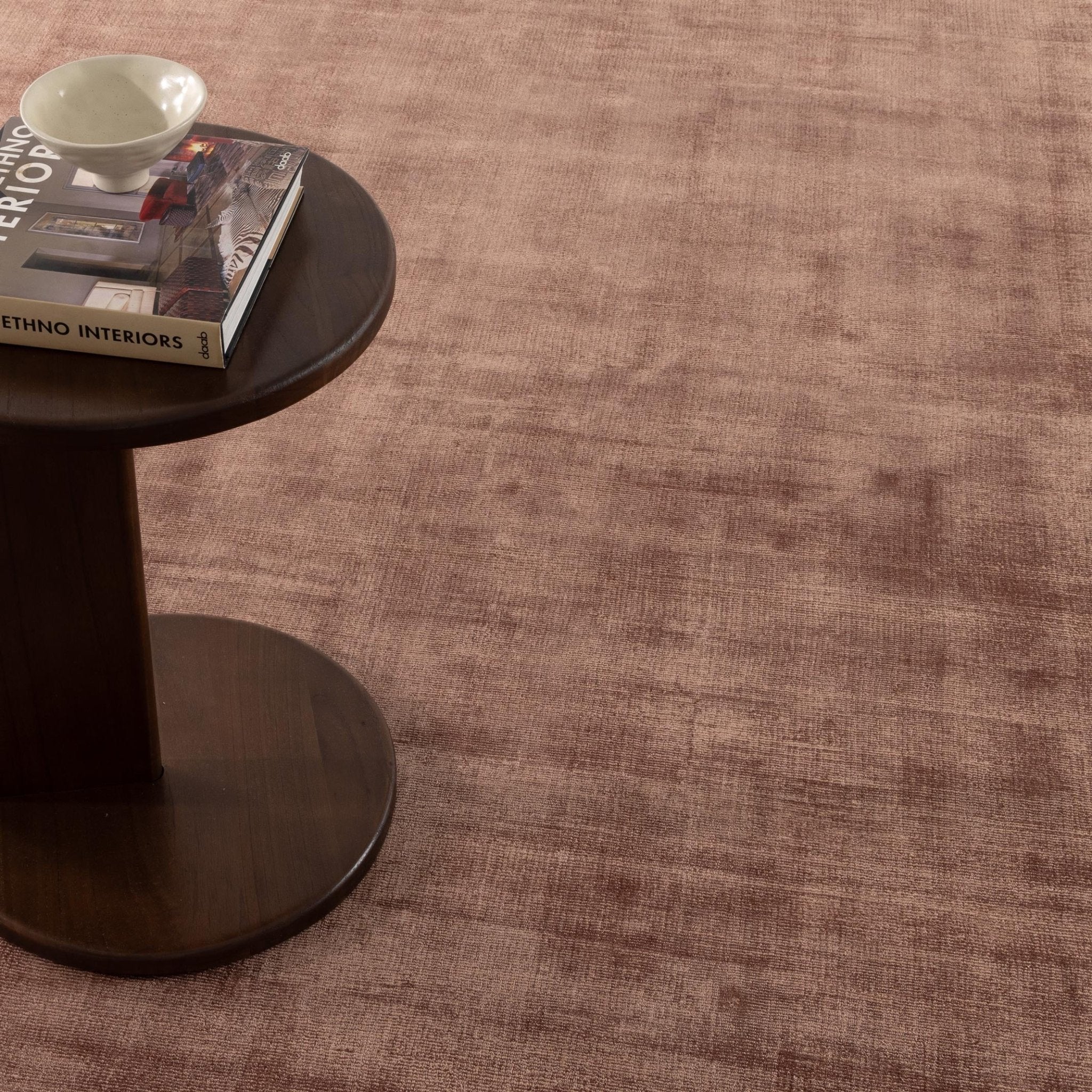 Reverie Rose Brown Rug - Floorsome - Area Rug - REVE160ROSE - Area Rug