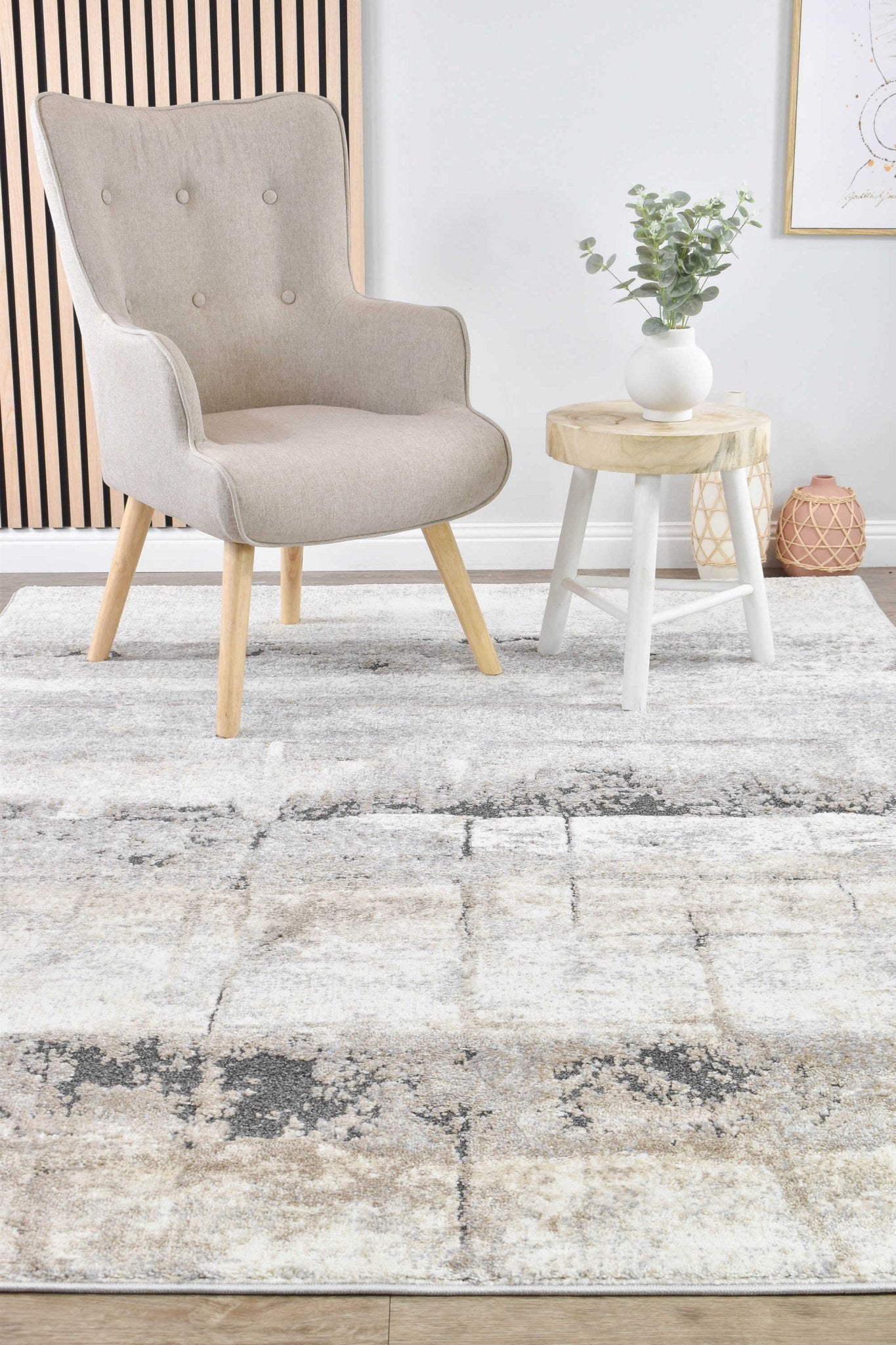 Ripple Radiance Rug - Floorsome - MODERN - CHAR-TANGLEWOOD-80X150 - MODERN
