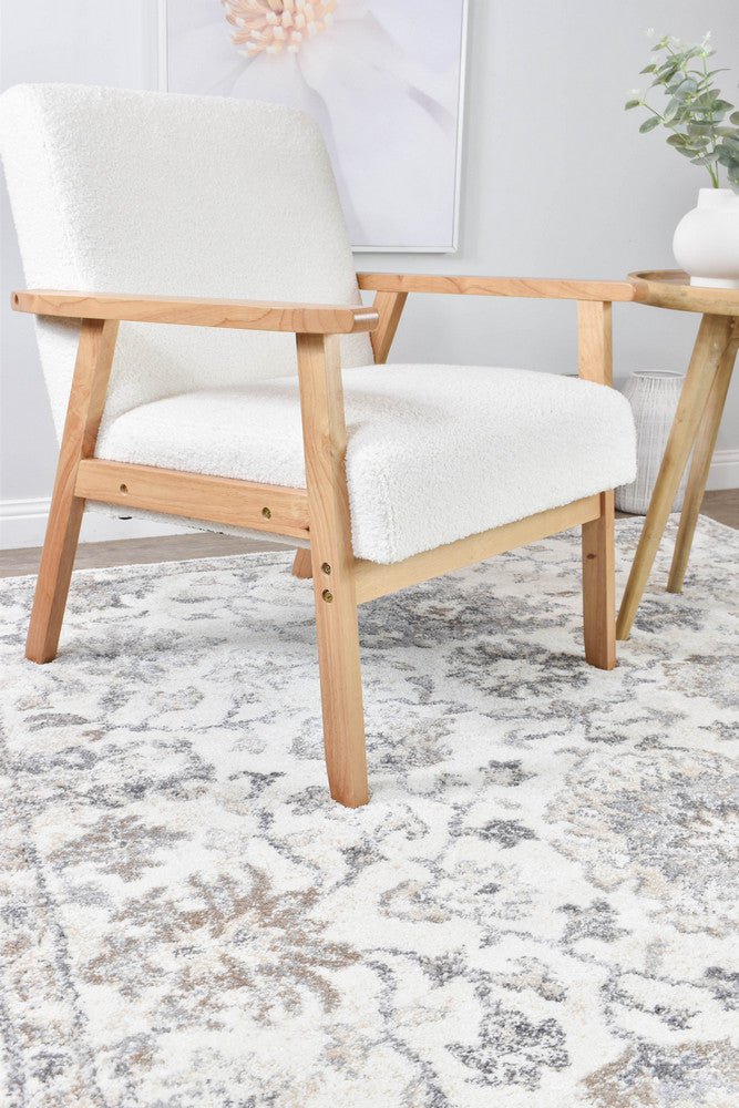 Roman 678A Pearl Bloom - Floorsome - MODERN - SOFIA - B0678A - GREY - 80X150 - MODERN