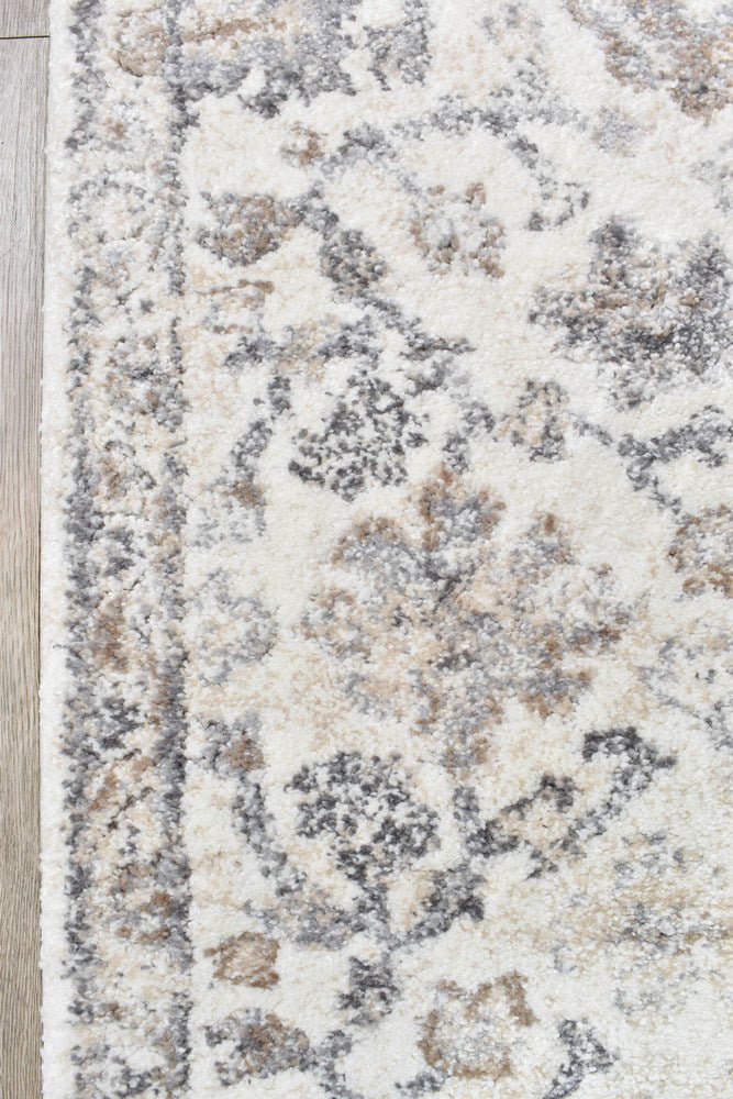 Roman 678A Pearl Bloom Runner - Floorsome - RUNNER - SOFIA-B0678A-GREY-100X300 - RUNNER