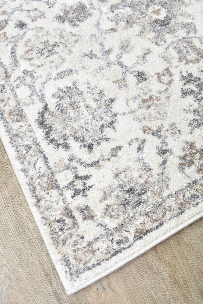 Roman 678A Pearl Bloom Runner - Floorsome - RUNNER - SOFIA-B0678A-GREY-100X300 - RUNNER