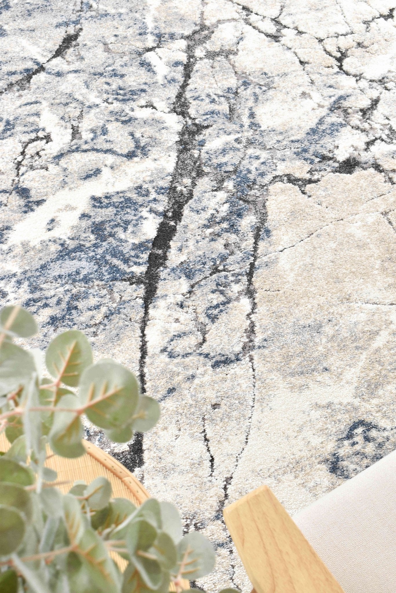 Roman A0240A Oceanic Rug - Floorsome - INDOOR/OUTDOOR - SOFIA - A0240A - D - BLUE - 80X150 - INDOOR/OUTDOOR
