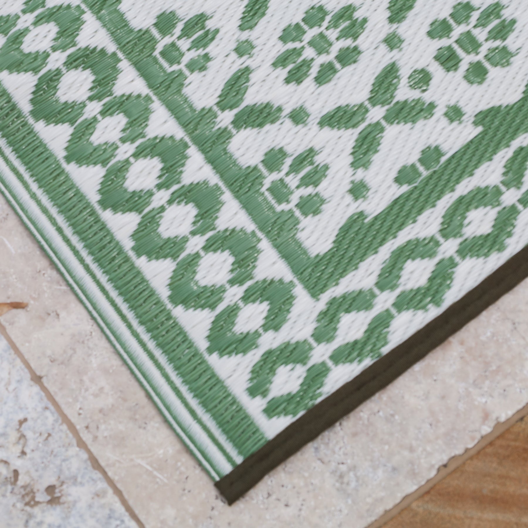 Ronda Sage Recycled Plastic Outdoor Rug - Floorsome - Outdoor Rugs - PLRRONDSG180270 - Outdoor Rugs